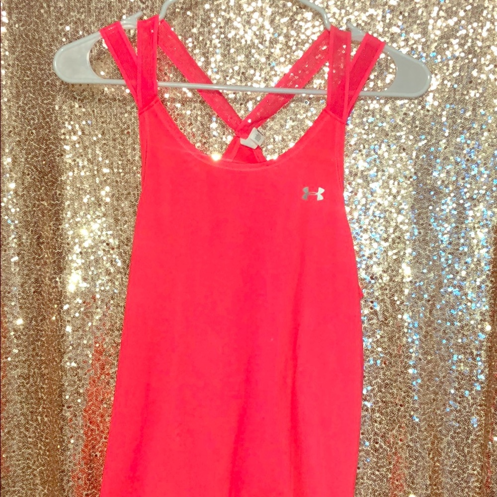 Dri-fit Coral neon Under Armour tank top